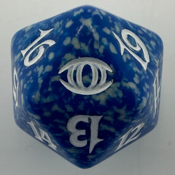 Magic The Gathering Future Sight Blue D20 Spindown Die - Picture 1 of 6